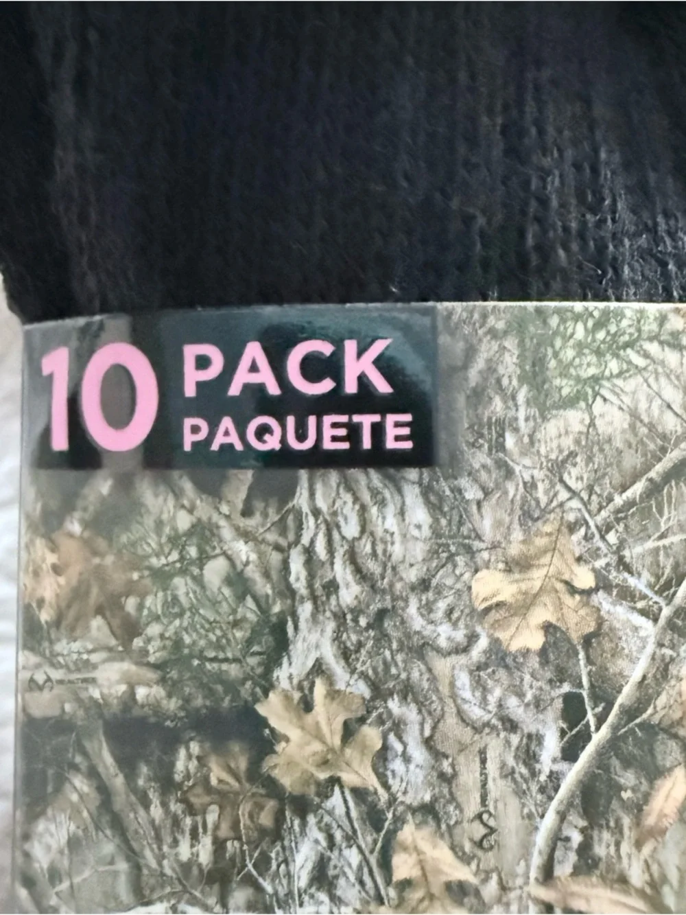 NWT Realtree women’s cushioned boot sock 10 pack- Fits shoe size 4-10